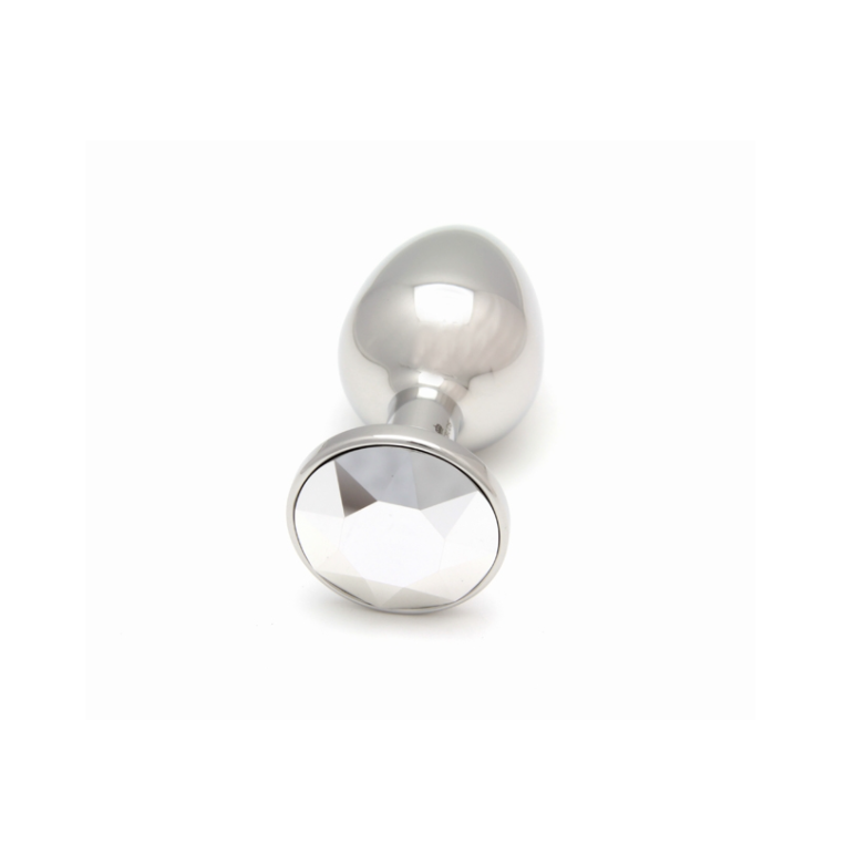Rosebuds Original Stainless Steel Plug Silver Comet Gem
