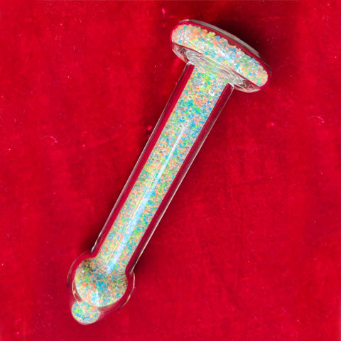 Crystal Sparkle Glow Basix Dildo