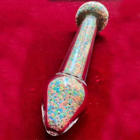 Crystal Sparkle Glow Basix Dildo