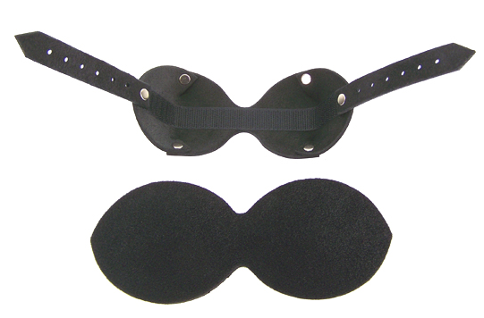 The inside view of the leather Ultimate Blindfold.