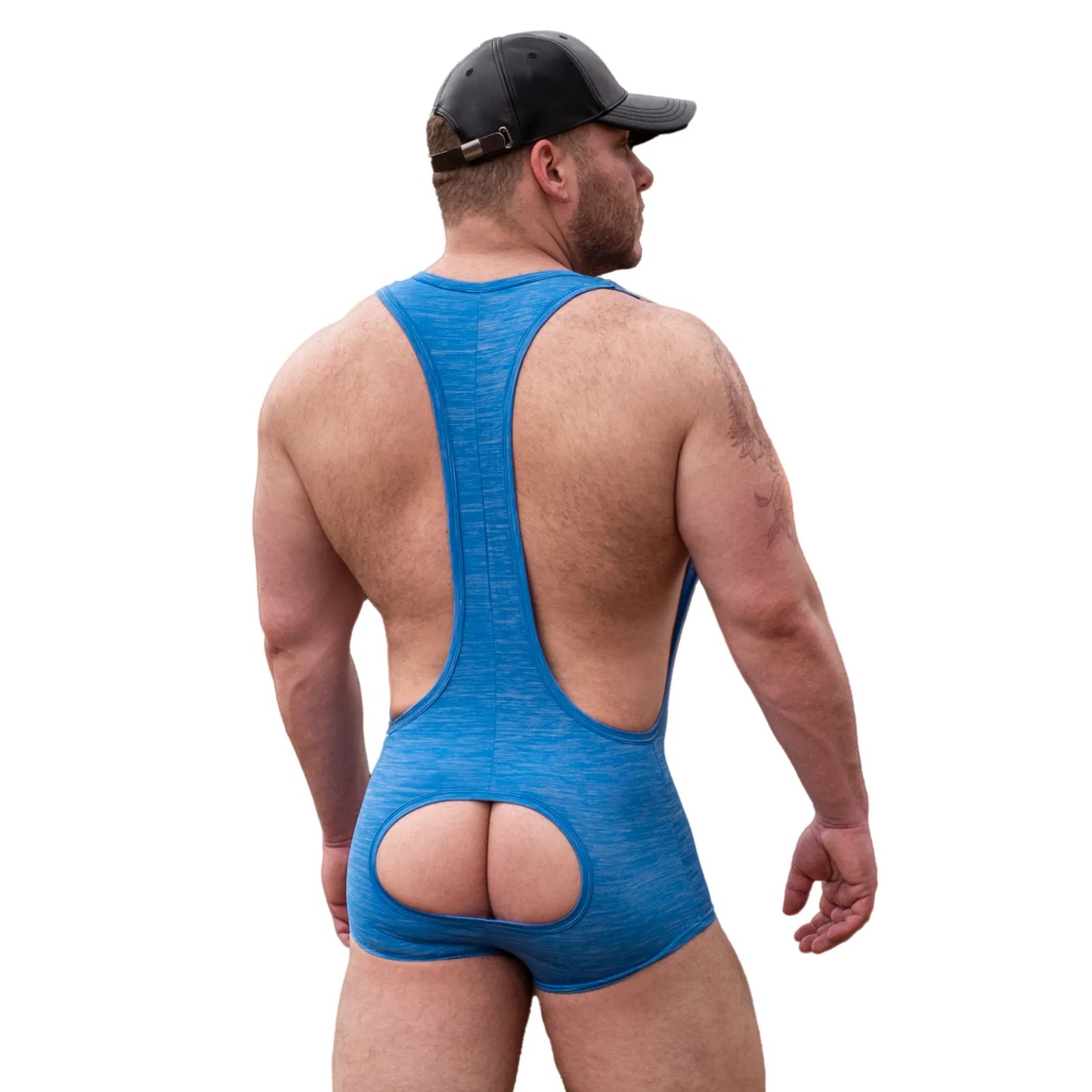 The back of the Raw Contact Assless Singlet.