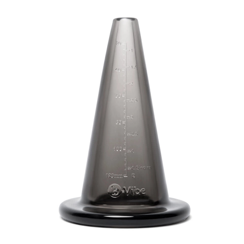 Measured graduated hollow cone.