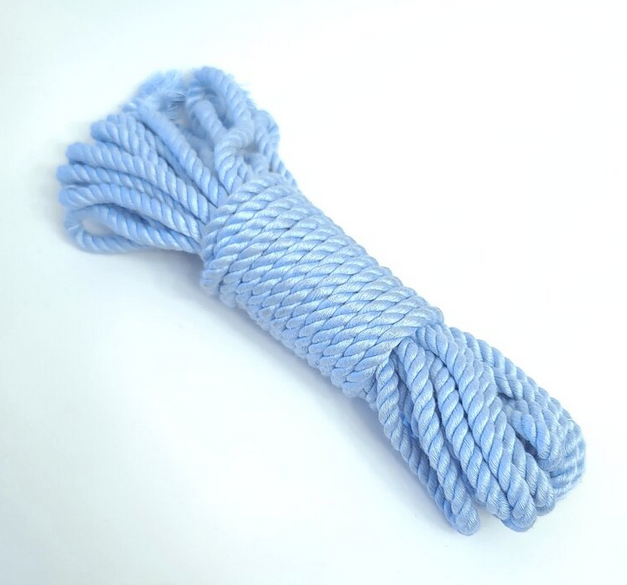 Baby Blue Bamboo Silk Rope.