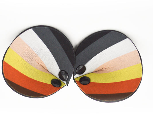 Bear Pride Neoprene Snap-On K-Br Ears.