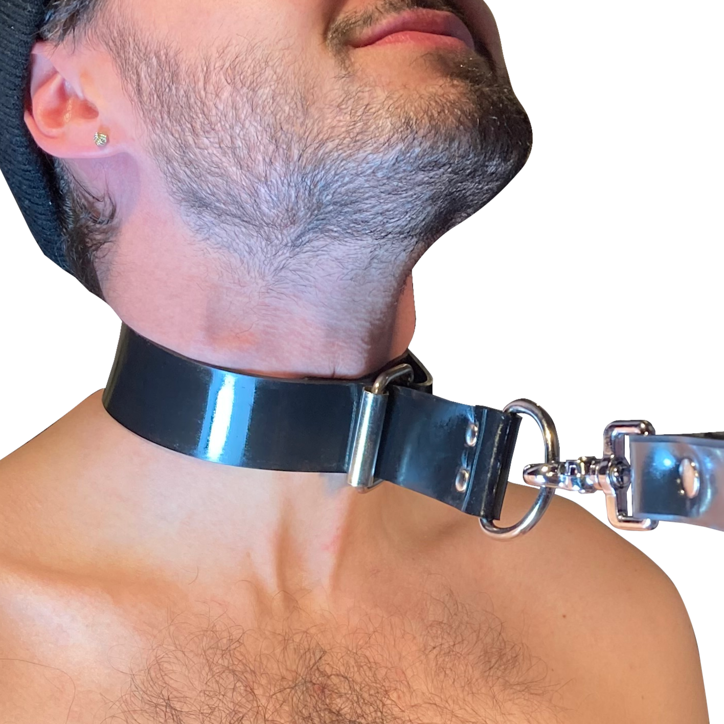 Rubber Choker Collar One Size