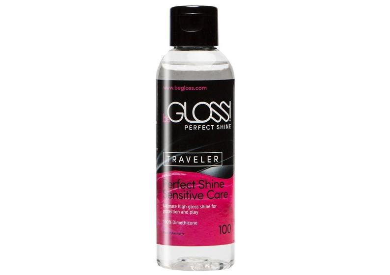 A 100ml bottle of beGLOSS Perfect Shine.