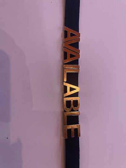 Funk Plus Leather Name Choker