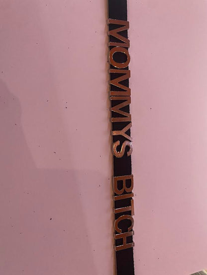 Funk Plus Leather Name Choker