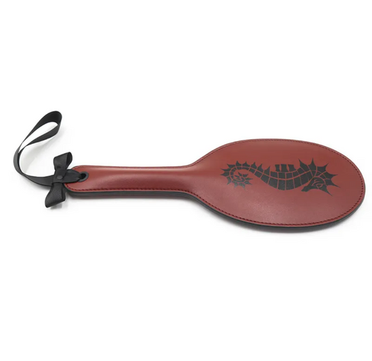 Double Layer PU Leather Seahorse Pattern Paddle