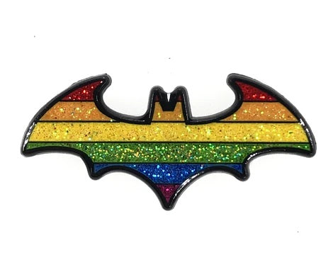 Geeky and Kinky Pride Logo Pins Bat Pride