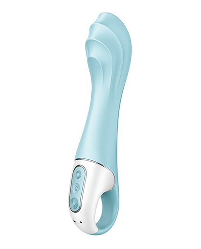The left and front side of the Satisfyer Air Pump Vibrator 5+.
