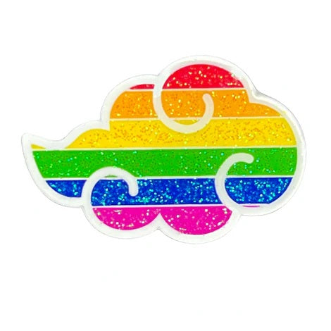 Geeky and Kinky Pride Logo Pins Cloud Pride