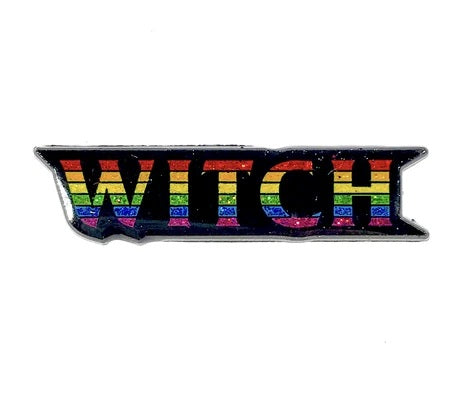 Geeky and Kinky Pride Logo Pins, Witch Pride.