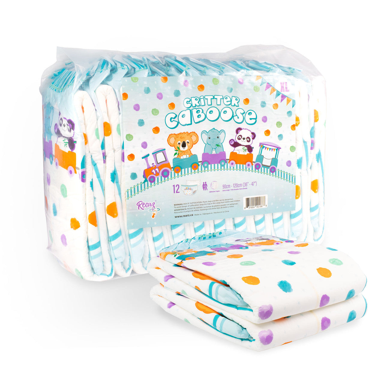 Rearz Disposables Diapers Critter Caboose