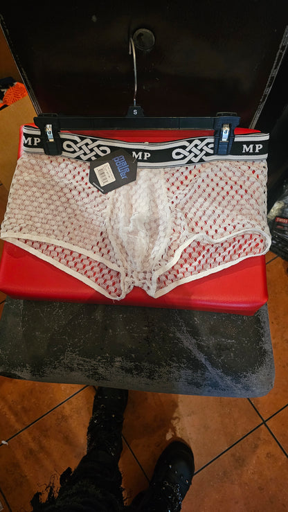 Male Power Mesh Mini Shorts