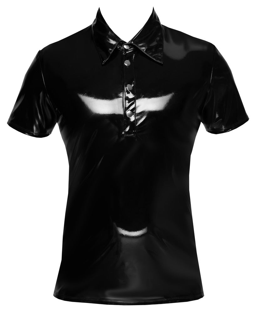 The front of the PVC Collar Shirt with Snaps.