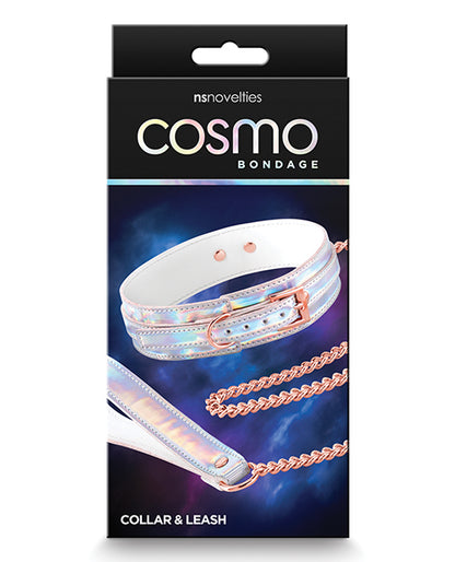 The packaging for the Cosmo Bondage Collar and Leash.