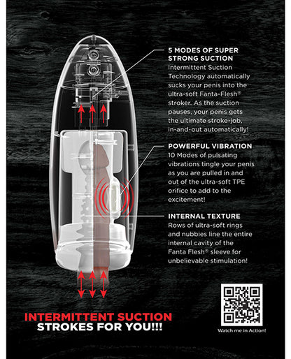 An illustration of the features of the Elite Fap-O-Matic Stroker.