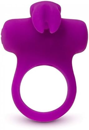 The front of the purple Vedo Frisky Bunny Rechargeable Cock Ring Vibrator.
