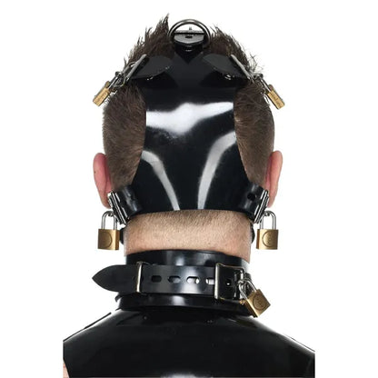Heavy Rubber Locking Head Harness Muzzle