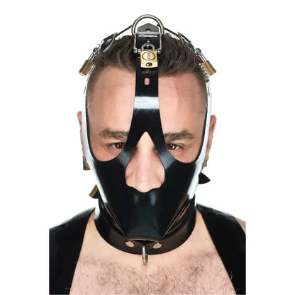 Heavy Rubber Locking Head Harness Muzzle