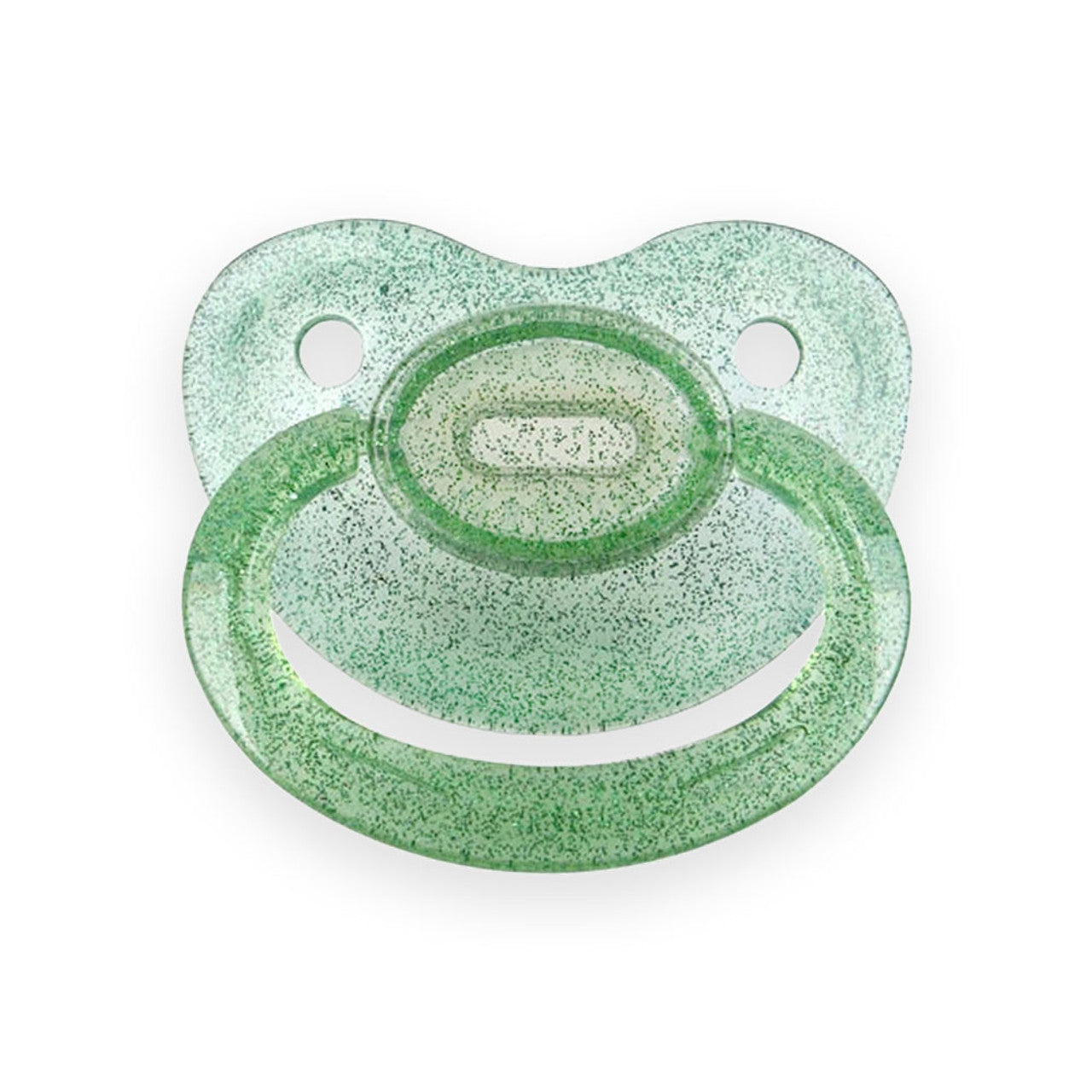 Adult Size 6 Pacifier glittery green 