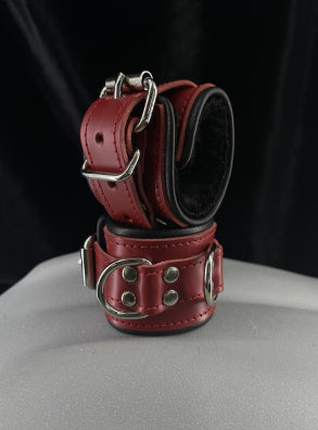 Color Stitch Lined Leather Wrist + Ankle Cuffs