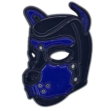 Geeky and Kinky Puppy Pins, Blue Pup Hood.