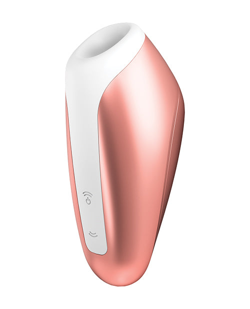 The side view of the copper Satisfyer Love Breeze.