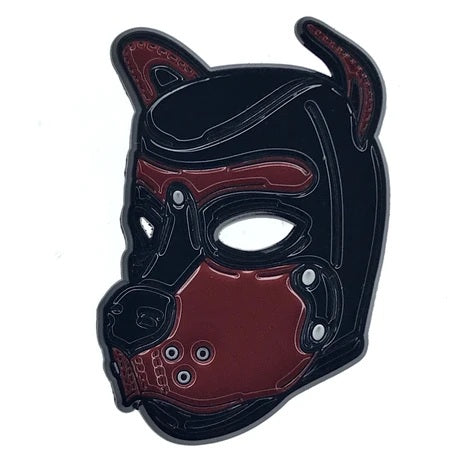 Geeky and Kinky Puppy Pins, Brown Pup Hood.