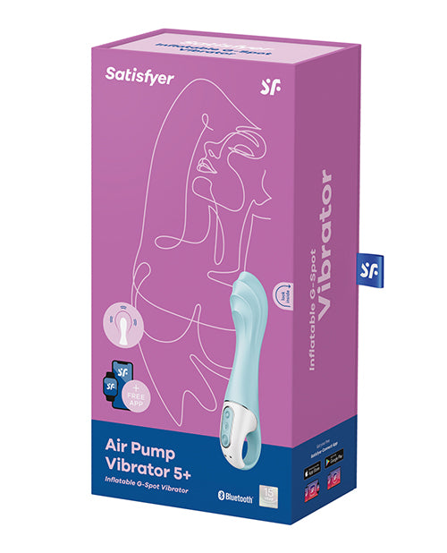 The packaging for the Satisfyer Air Pump Vibrator 5+.