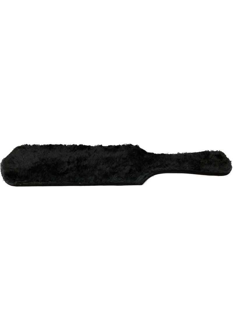 Leather Paddle with Faux Fur