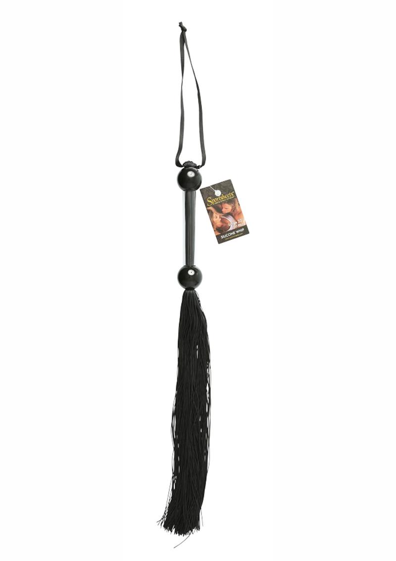 Sportsheets Large Rubber Whip 22in - Black