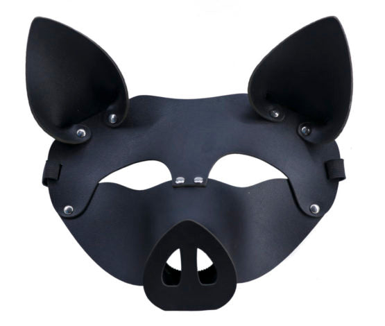 A leatherette Piggy Mask.