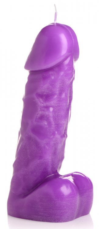 The purple Pecker Dick Drip Candle.