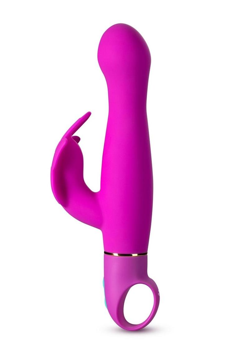 The left side of the Aria Naughty AF Silicone Vibrator.