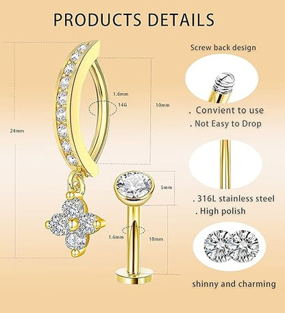 14 Gauge Belly Button Rings