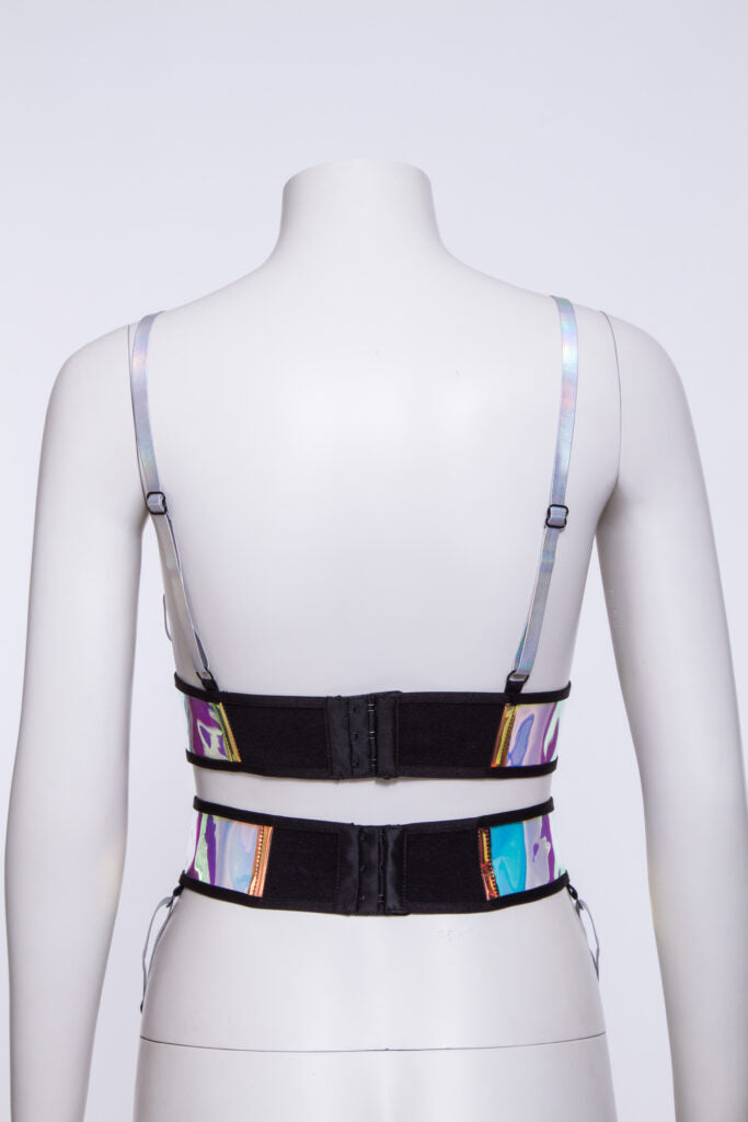 The back of the Double Strap Holographic Suspender Harness.