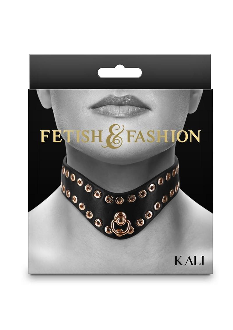 Fetish & Fashion Kali Collar - Black/Gold