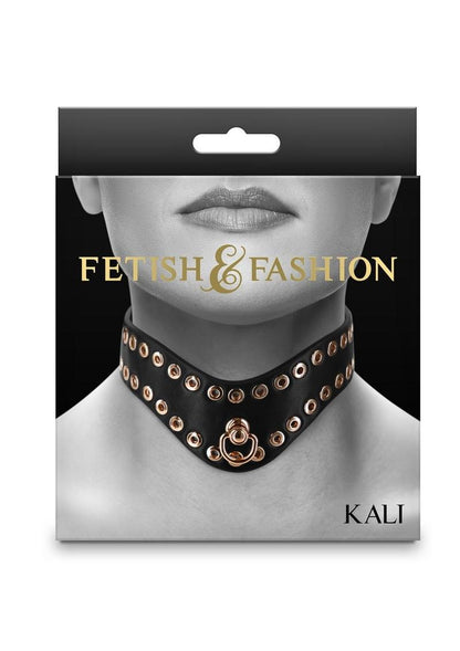Fetish & Fashion Kali Collar - Black/Gold
