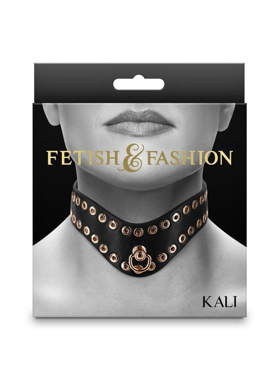 Fetish & Fashion Kali Collar - Black/Gold
