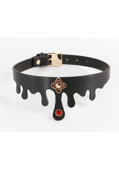 Fetish & Fashion Elvira Collar - Black/Gold