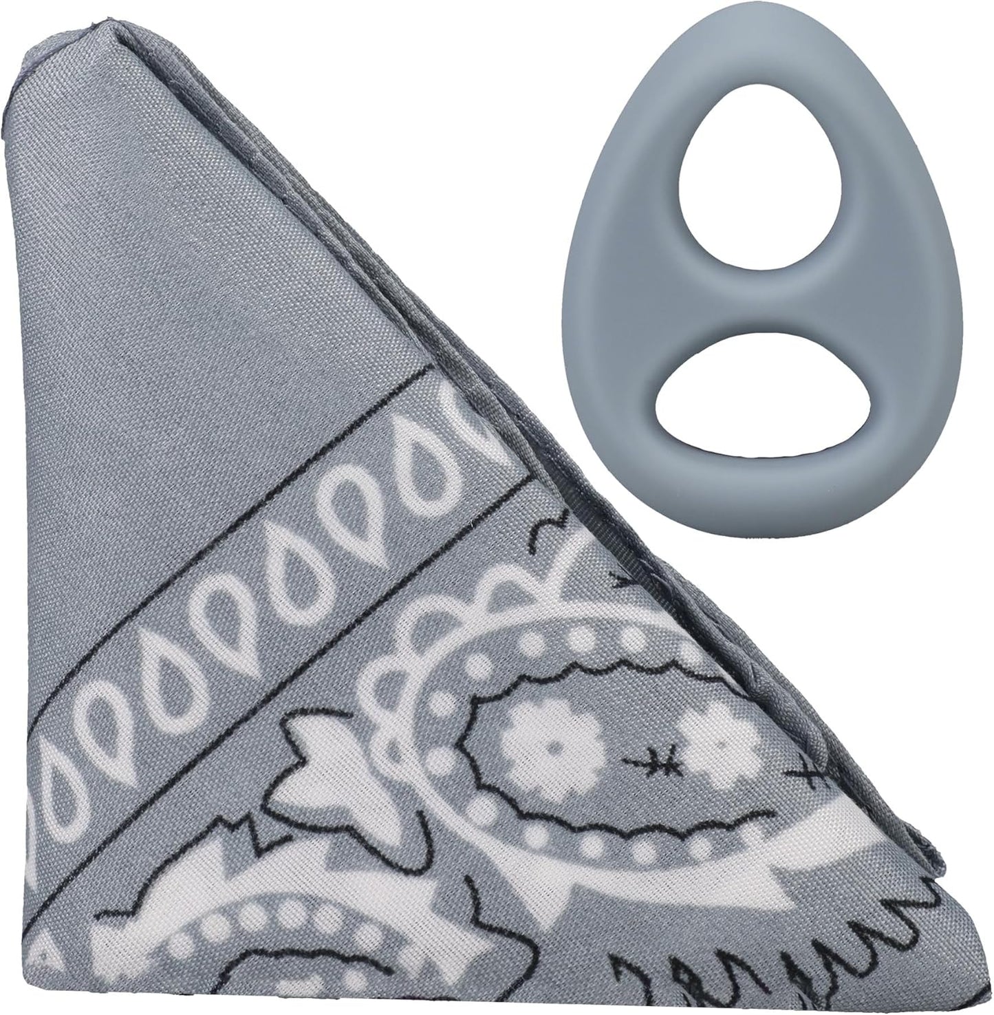 The Code Silicone Cock Ring with Bandana