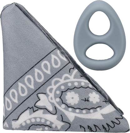 The Code Silicone Cock Ring with Bandana