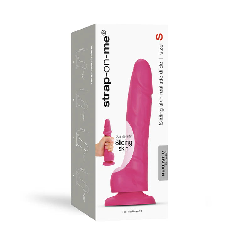 Strap-On-Me Realistic Collection Sliding Skin Dual-Density Silicone Dildo