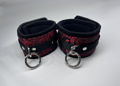 Brocade & Neoprene Vegan Cuffs