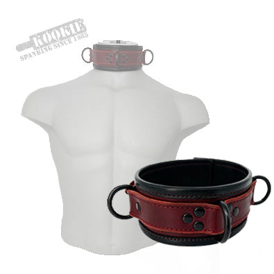 Blacksmith's D-Ring Leather Collar