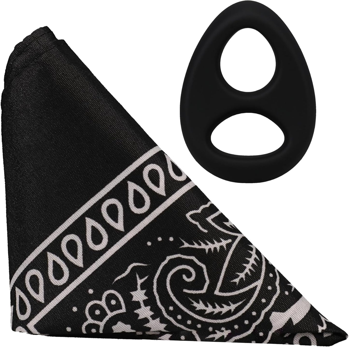 The Code Silicone Cock Ring with Bandana