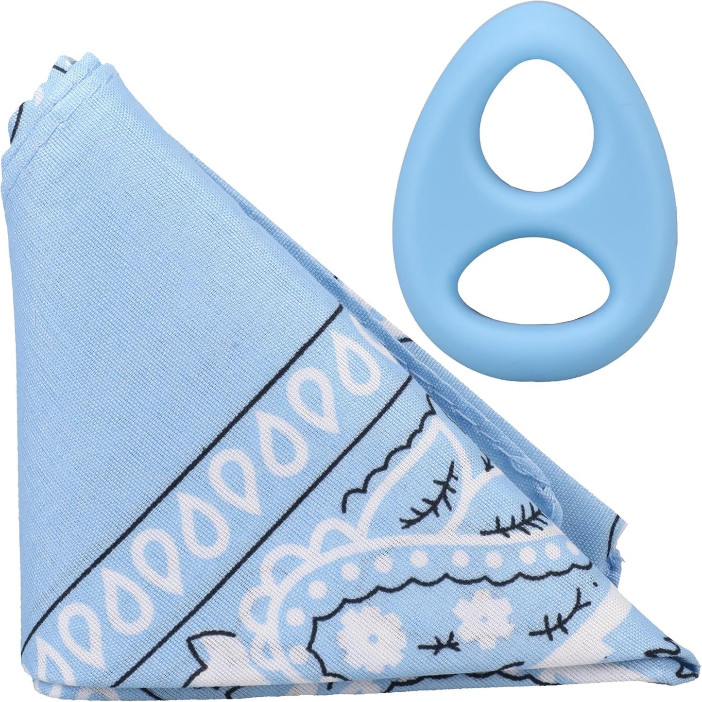 The Code Silicone Cock Ring with Bandana