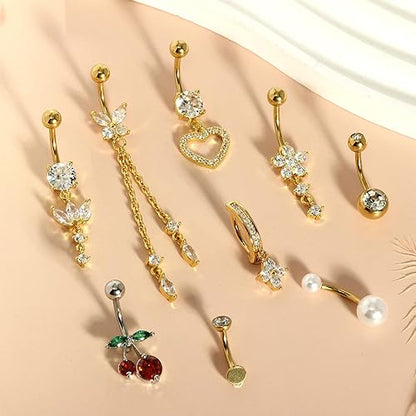 14 Gauge Belly Button Rings